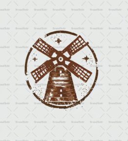 Rustikale Windmühle